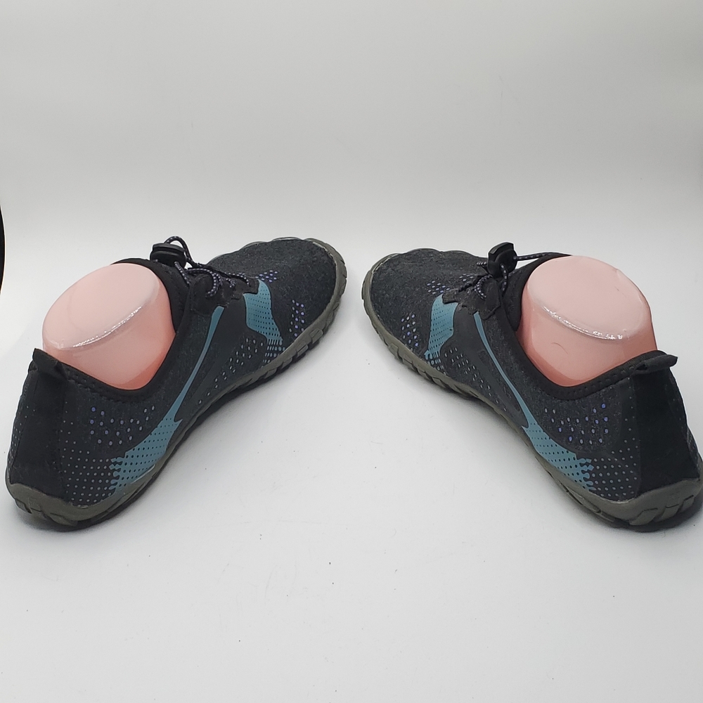 NORTIV8 Women’s Black & Teal Lightweight Athletic Sneakers - Picture 7 of 14